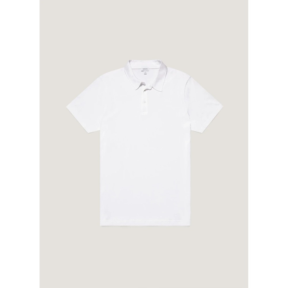 SUNSPEL CLASSIC POLO SHIRT WHITE SIZE M 125$ Retail